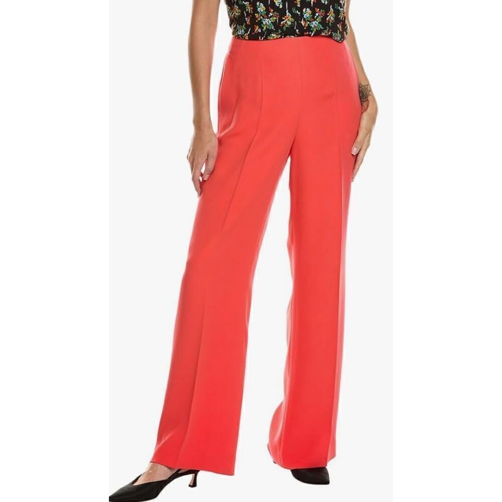 Lafayette 148 New York Sullivan Silk-Blend Pant in Dayglow NWT Size 6